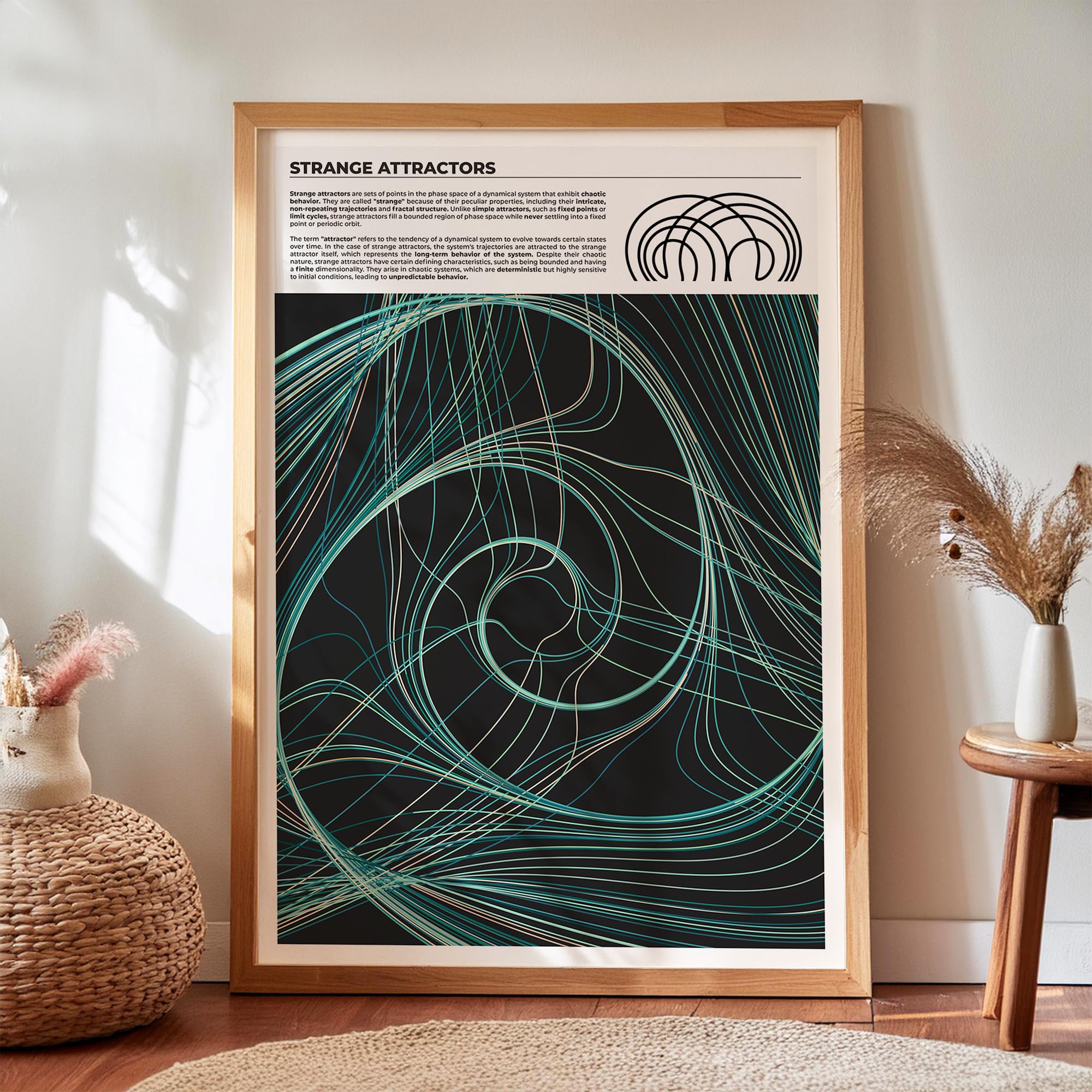 Amazon.com: MeloPrints Strange Attractors Print, Chaos Theory